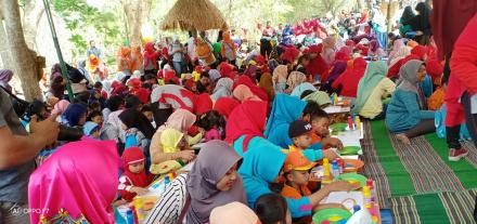 Finger Painting Dalam Rangka HUT Himpaudi Ke-13